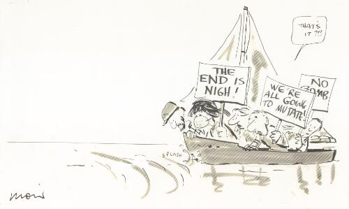 [Environmentalists expecting a tidal wave after Mururoa tests] [picture] / Moir