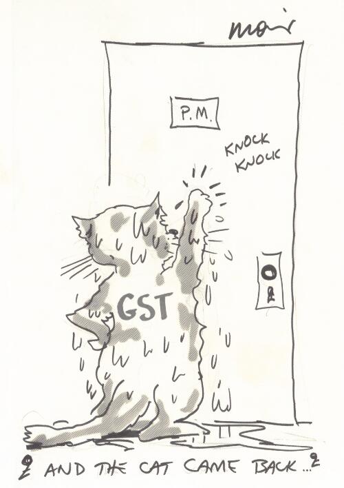 GST, "and the cat came back", 1998 [picture] / Moir