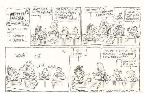 Little Caesar, a fly on the wall, in cabinet, in camera [picture] / by Alan Moir