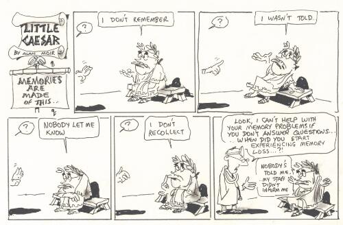 Little Caesar, memories are made of this [John Howard consulting doctor about memory problems] [picture] / by Alan Moir