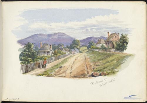 Bathurst Street in Hobart, Tasmania, January 1886 [picture] / H.J. Graham