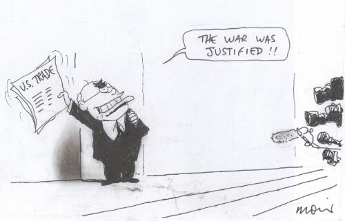 "The war was justified!!" [John Howard and the Australia-United States Free Trade Agreement] [picture] / Moir