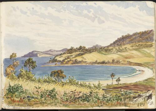Blackmans Bay and surrounding hills, Brown's River, Tasmania, ca. 1885 [picture] / H.J. Graham