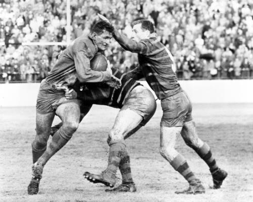 Norm Provan in a match at Kogarah, New South Wales, 1964 [picture] / Ern McQuillan