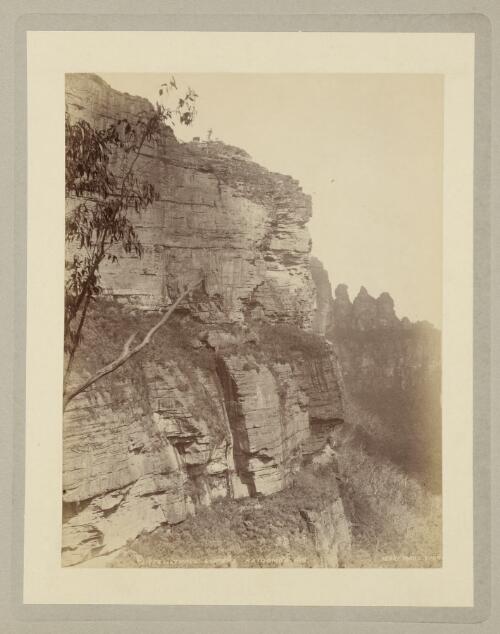 Cliffs and the Three Sisters, Katoomba, New South Wales, ca. 1895 [picture] / Kerry & Co
