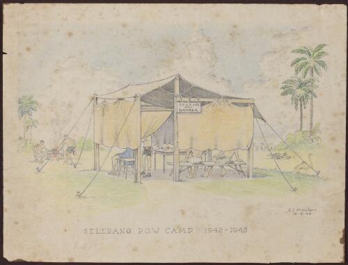 Selerang P.O.W. camp [picture] / S.J. McAlister
