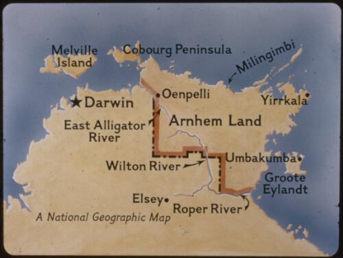 Map of Arnhem Land, Northern Territory [transparency] / National Geographic