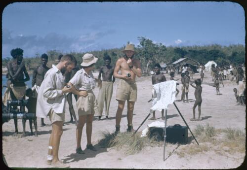 Corroboree at Yirrkala, Northern Territory, 11 August 1948, 3 [transparency] / Robert Miller