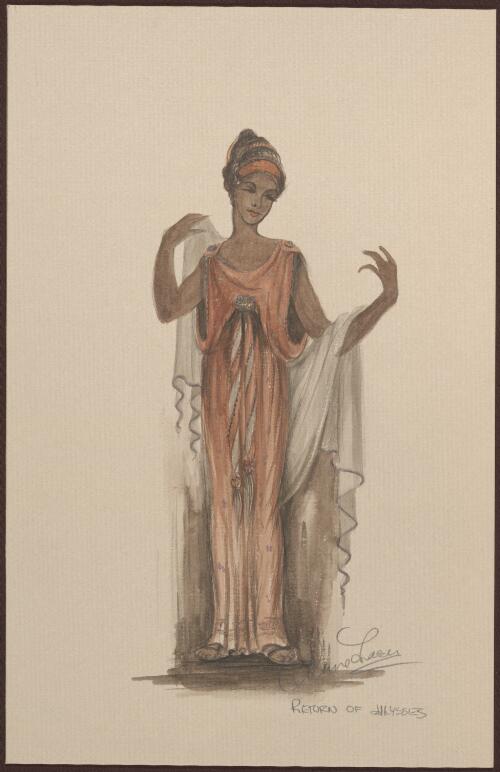 Costume design for the performance of The return of Ulysses, performed by the Victorian State Opera, 1980 [picture] / Anne Fraser