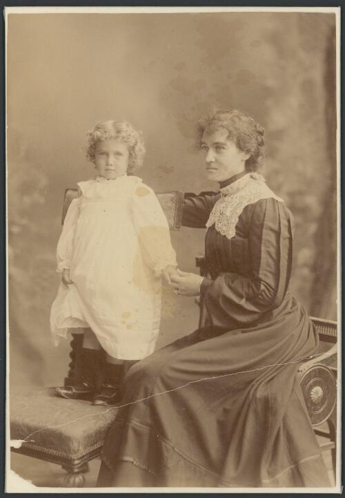 Beatrice Oliffe (nee Banks) and Maude Oliffe, South Australia [?], ca. 1903 [picture]