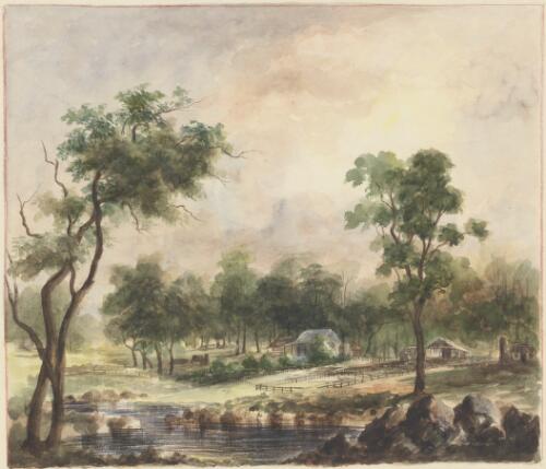 Bourolong [i.e. Boorolong] Station, New South Wales, ca. 1848 [picture] / [Edward Thomson]