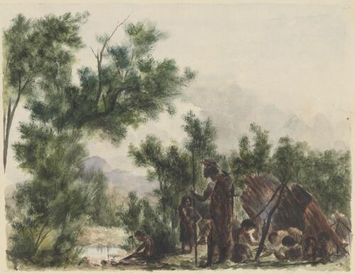 Aboriginal Australians near Newton Boyd, New South Wales, ca. 1848 [picture] / [E.T.]