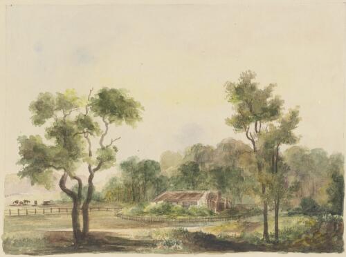 Clairveaux [i.e. Clarevaulx] Homestead owned by Captain Ditmas, New South Wales, ca. 1848 [picture] / [Edward Thomson]