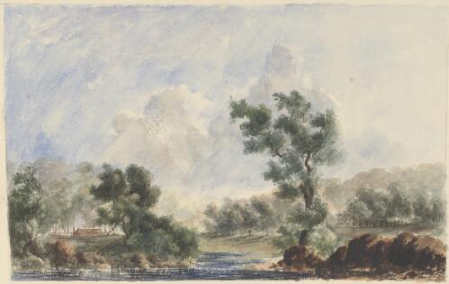 Yarrow Creek, Farish & Rogerson's station, New South Wales, ca. 1848 [picture] / [Edward Thomson]