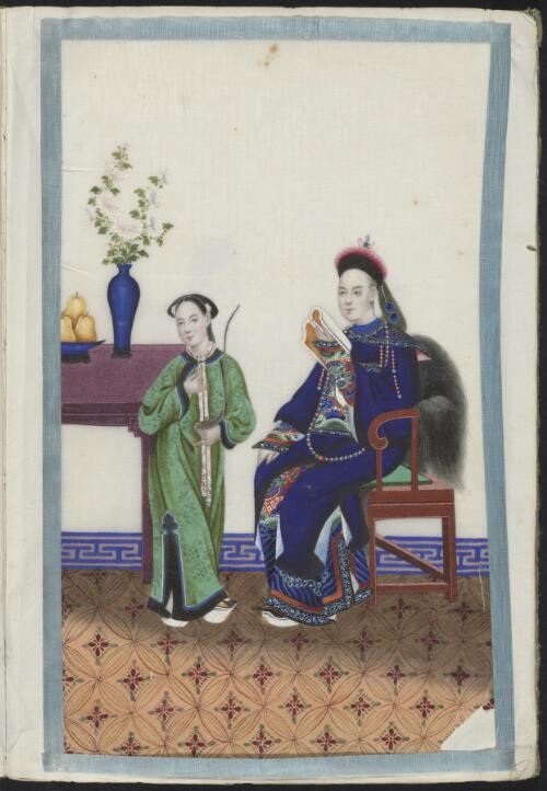 [Qing dai gong ting ren wu sheng huo hua ji. Shi du = Album of court life and court figures in Qing dynasty China. Reading]