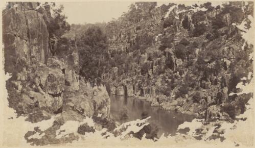 Gorge with river at the base, New South Wales [?], ca. 1869 [picture] / Charles Walter
