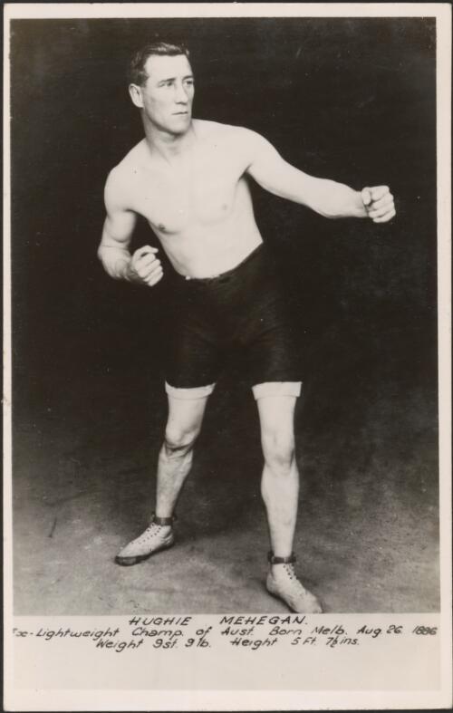 Portrait of the boxer Hughie Mehegan [picture] / [Kent photo]