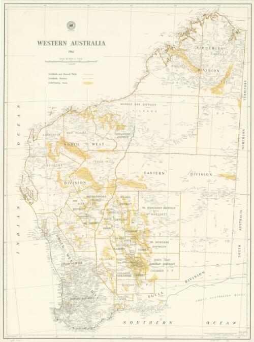Western Australia, 1961 [cartographic material] / prepared by the Survey Examination and Drafting Branch, Mines Dept