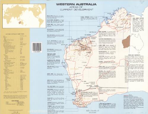 Western Australia, areas of current development [cartographic material] / produced by the Department of Industrial Development