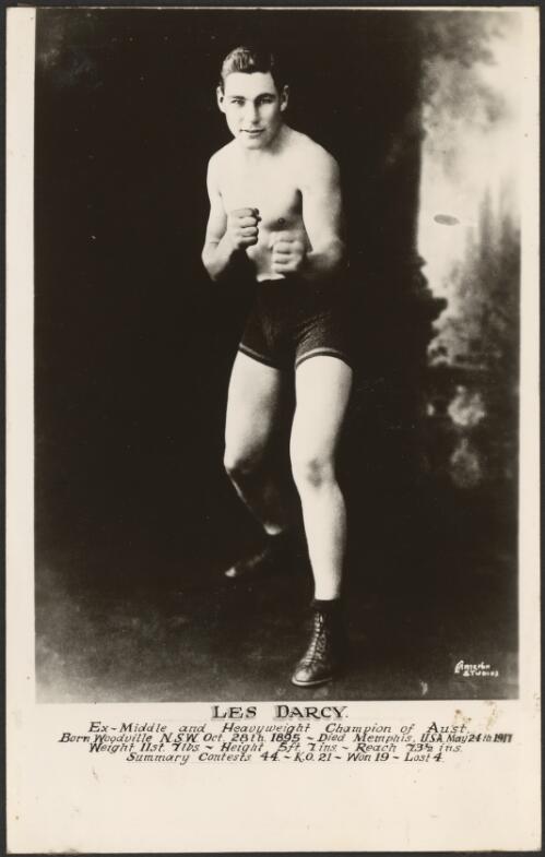 Les Darcy ex-middle and heavyweight champion of Australia [picture]