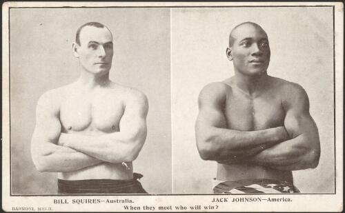 Bill Squires and Jack Johnson [picture] / Barroni