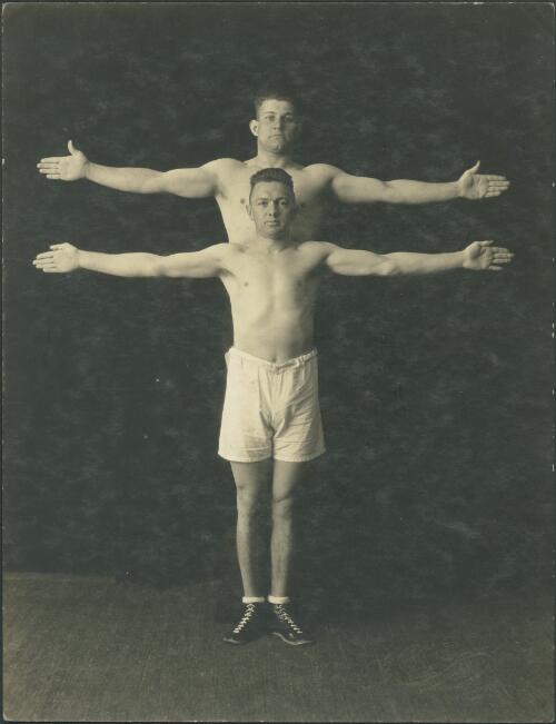 Merv [and] Hector, Wellington, 1925 [picture] / The Crown Studios