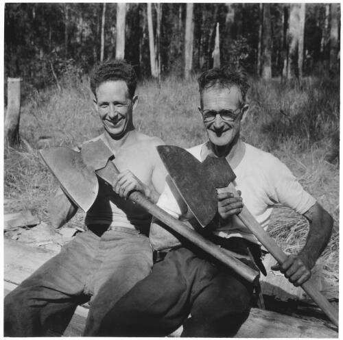 Broadaxemen, Telegraph Point, New South Wales,1955 [picture] / Jeff Carter
