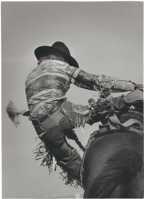 Dismounted, Saxby Roundup, 1996 [picture] / Jeff Carter