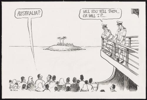 Australia? Will you tell them or will I?.., 2001 / Pryor