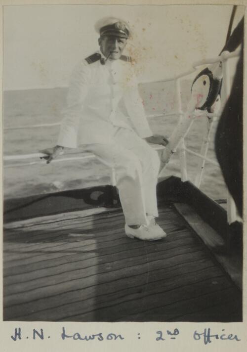 H.N. Lawson: 2nd Officer, S.S. Rotorua, 1935 [picture]
