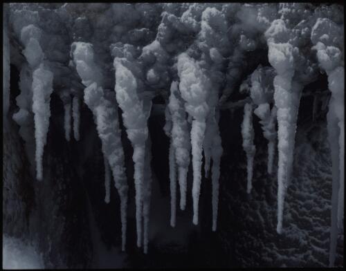Icicles at the summit, Mount Wellington, Tasmania, August 1990? [transparency] / Peter Dombrovskis