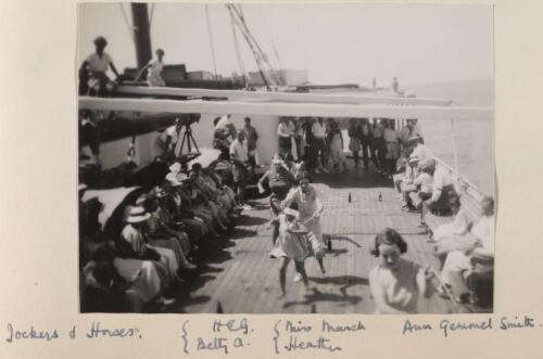 Men's obstacle race on board the S.S. Rotorua, 1935, 2 [picture]