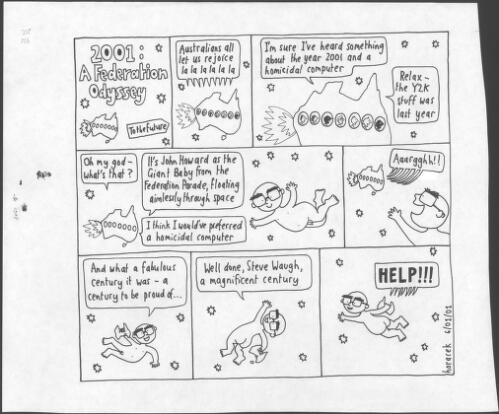 2001 Federation odyssey, part 1 [1] [picture] / Judy Horacek