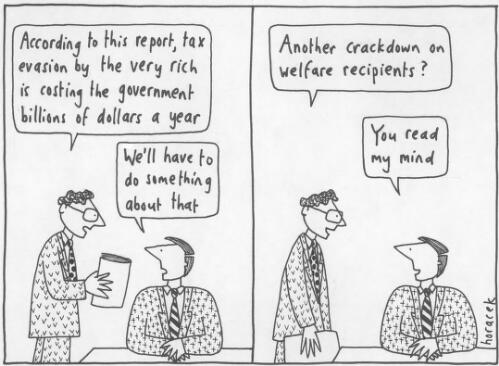 Crackdown on welfare recipients [picture] / Judy Horacek