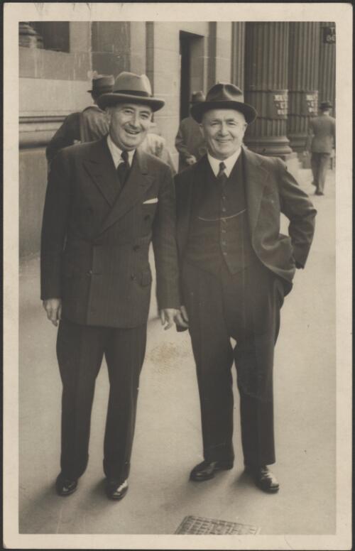 Harald Bowden and John Fuller, Sydney, 1944 [picture] / Party Picture Service