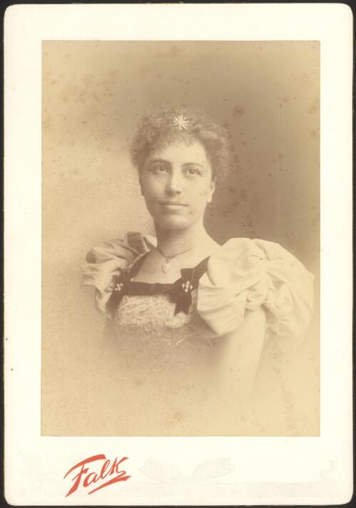 Portrait of Ida Osborne [with decoration in her hair, 188-?] [picture]