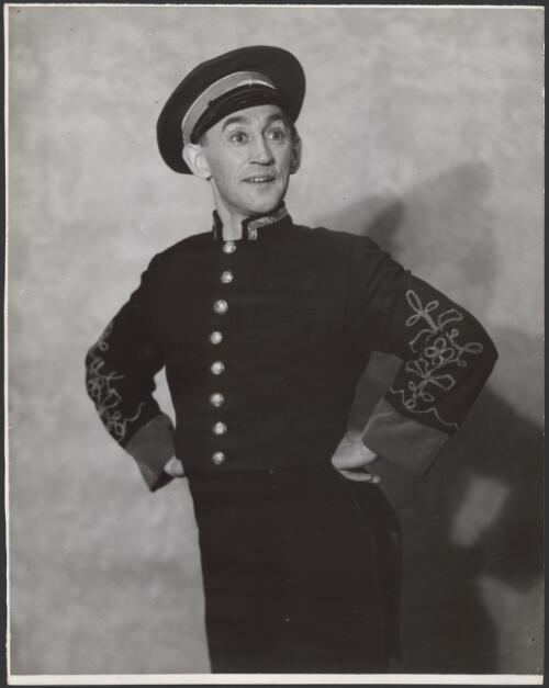 Portrait of Ron Shand [in bellhop costume, 193-?] [picture]