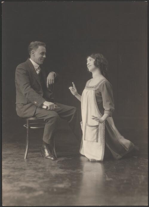 Herbert Browne [as Blair Farquar] and Josie Melville [as Sally] in Sally, [1923?] [picture]