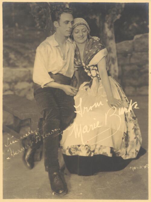 [Herbert Browne as Guido and Marie Burke as Nina Benedetto in Wildflower, ca. 1924] 4 [picture] / Monte Luke [?]