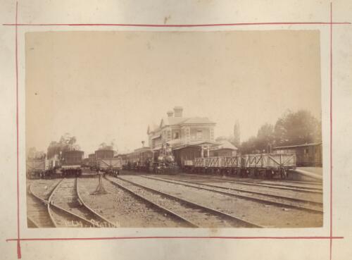 Railway station, Toowoomba, ca. 1885, [1] [picture] / L. Polak