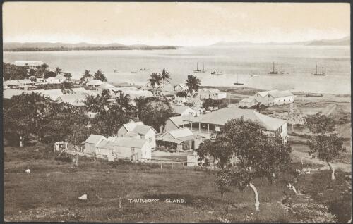 [View of the town taken from Military Hill], Thursday Island, [ca.1917-1920] [picture]
