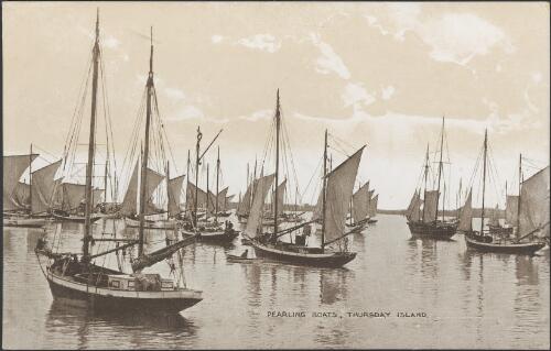 Pearling boats, Thursday Island, [ca. 1918] [picture]