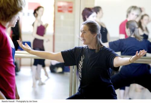 Nanette Hassall teaching at WAAPA, 2004 [picture] / photography by Jon Green