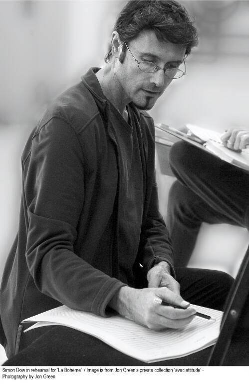 Simon Dow in rehearsal for 'La Boheme', West Australian Ballet, 2004 [picture] / photography by Jon Green