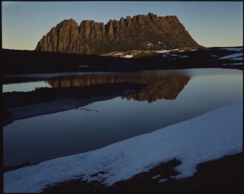 Cradle Mountain and Kathleens Pool, Tasmania, 1984, 2 [transparency] / Peter Dombrovskis