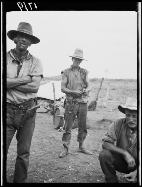 Three expedition members, Western Australia, 1928 / Michael Terry