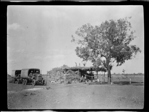 Michael Terry and his expedition arriving at Tanami Police Camp, Northern Territory, 1928 / Michael Terry