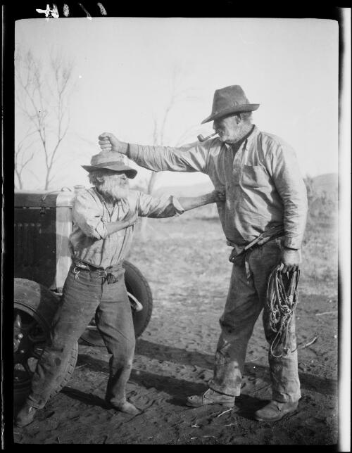 Archie Cameron and Billy Bristow, Alice Springs region, Central Australia, Northern Territory, approximately 1929 / Michael Terry