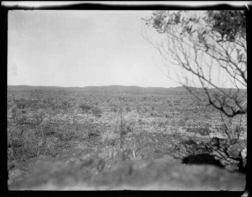 Distant view of mountain range in Warburton Range, Western Australia, 1932 / Michael Terry