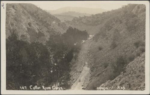 View of the Cotter River gorge, 20 October, 1913 [picture] / Harry Connell
